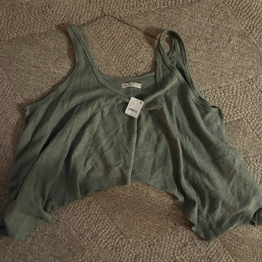 Free People NWT green tank